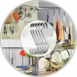 BETTERLIFE Lot De 10 Crochets En S De Suspension Multifonctions Crochets En Forme De S En Acier Inoxydable Crochet S Pour Salle De Bains Chambre Bureau Cuisine 9 BETTERLIFE Lot De 10 Crochets En S De Suspension Multifonctions Crochets En Forme De S En Acier Inoxydable Crochet S Pour Salle De Bains Chambre Bureau Cuisine -Treuil, cric, palan et accessoires Soldes Boutique 39654074 5