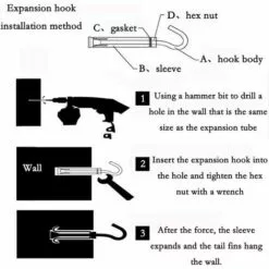 Boulons à Expansion Manchon En Acier Boulon à œil 304 Inoxydable Expansion Du Béton Ancrage Vis à Oeil Chevilles Boulons 5-Pack GrooFoo (M6 X 100mm) -Treuil, cric, palan et accessoires Soldes Boutique 39916926 3