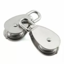 LITZEE 2 Pcs Poulie En Acier Inox 304 M25 Poulie De Levage Rouleau De Chargement -Treuil, cric, palan et accessoires Soldes Boutique 40296069 4