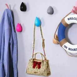 ALMI Lot De 2 Hook Pour Manteau Goutte D'eau Créatifs Crochet Décoration Murale Décoration Moderne, 7.5 X 4.8cm / Bleu 8 ALMI Lot De 2 Hook Pour Manteau Goutte D'eau Créatifs Crochet Décoration Murale Décoration Moderne, 7.5 X 4.8cm / Bleu -Treuil, cric, palan et accessoires Soldes Boutique 40433026 4