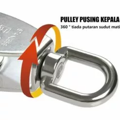 GUAZHUNIFR Poulie M50 Pivotant En Acier Inoxydable 304, Poulie De Levage Capacité De Chargement 400kg -Treuil, cric, palan et accessoires Soldes Boutique 40554742 3