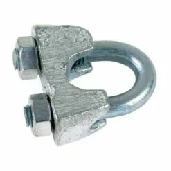 ECOLANDS Serre Câble à étrier, Acier Galvanisé, Vendu Par 10