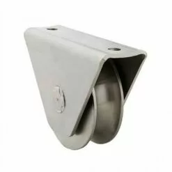 ESTEBRO Roue Gorge U Sur Roulement Pour Portail 20mm En Applique - Ø80mm - Acier