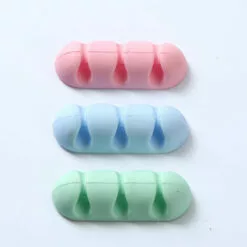 Clips Et Attache-câbles Murales Lot De 3 Supports De Câbles - Organisateur De Câbles USB - Organisateur De Câbles - Organisateur De Câbles Pour La Maison Ou Le Bureau (Rose+vert+bleu) GrooFoo -Treuil, cric, palan et accessoires Soldes Boutique 42547650 4