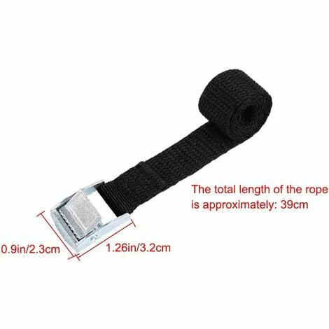 HIASDFLS 10Pcs 2*39Cm Sangle D'Arrimage Kit De Fixation Pour Moto/ Voiture/ Porte Vélo Sangle De Serrage Charge Maximale 500 Kg - Noir 2 HIASDFLS 10Pcs 2*39Cm Sangle D'Arrimage Kit De Fixation Pour Moto/ Voiture/ Porte Vélo Sangle De Serrage Charge Maximale 500 Kg - Noir – Image 2
