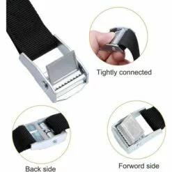 HIASDFLS 10Pcs 2*39Cm Sangle D'Arrimage Kit De Fixation Pour Moto/ Voiture/ Porte Vélo Sangle De Serrage Charge Maximale 500 Kg - Noir 7 HIASDFLS 10Pcs 2*39Cm Sangle D'Arrimage Kit De Fixation Pour Moto/ Voiture/ Porte Vélo Sangle De Serrage Charge Maximale 500 Kg - Noir -Treuil, cric, palan et accessoires Soldes Boutique 42839689 3