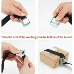 HIASDFLS 10Pcs 2*39Cm Sangle D'Arrimage Kit De Fixation Pour Moto/ Voiture/ Porte Vélo Sangle De Serrage Charge Maximale 500 Kg - Noir 8 HIASDFLS 10Pcs 2*39Cm Sangle D'Arrimage Kit De Fixation Pour Moto/ Voiture/ Porte Vélo Sangle De Serrage Charge Maximale 500 Kg - Noir -Treuil, cric, palan et accessoires Soldes Boutique 42839689 4