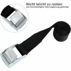 BAMNY 10PCS Sangle D'Arrimage, 2*40CM Kit De Fixation Avec Sangle De Serrage Boucle De Serrage, Pour Moto, Voiture, Porte Vélo, Puissance De Traction: 800 Kg / Pièce(40CM, Nior) -Treuil, cric, palan et accessoires Soldes Boutique 43348163 3