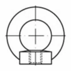 TOOLCRAFT 1061346 Écrou à Anneau M8 DIN 582 Acier Inoxydable A2 1 Pc(s)