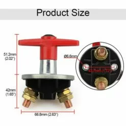 ALMI Interrupteur Coupure Isolateur Batterie Coupe Circuit,12V-60V 300A Batterie à Clé Fixe Universelle De Voiture Déconnecter L'isolateur De Puissance Automobile Urgence Interrupteur Pour Voiture,Bateau -Treuil, cric, palan et accessoires Soldes Boutique 44075261 3