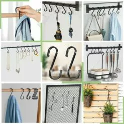 S Crochet En Métal Antirouille Crochet Forme S Pour Cuisine Salle De Bain Chambre à Coucher Bureau Et Jardin 2.7*7.5cm Fontainebleau 10Pcs Noir 8 S Crochet En Métal Antirouille Crochet Forme S Pour Cuisine Salle De Bain Chambre à Coucher Bureau Et Jardin 2.7*7.5cm Fontainebleau 10Pcs Noir -Treuil, cric, palan et accessoires Soldes Boutique 44813529 4