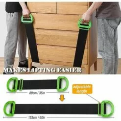 Sangles De Déménagement Et De Levage Pour Meubles, Boîtes, Matelaonstruction, Sangles De Levage(2PCS) GrooFoo -Treuil, cric, palan et accessoires Soldes Boutique 44816138 2