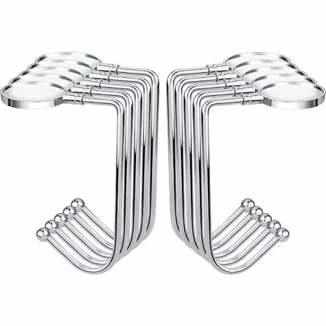 BRIDAY Crochet De Sac à Main Crochet En Métal Crochet De Suspension Pour Sac De Sécurité Clips De Poignée Pour Table (10) 1 BRIDAY Crochet De Sac à Main Crochet En Métal Crochet De Suspension Pour Sac De Sécurité Clips De Poignée Pour Table (10)