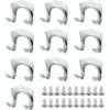 ALMI Crochet De Rangement 10 Pièces Crochet Porte-Outils En Métal Crochets A Montage Mural Pour Outils De Jardin Atelier Balcon Garage Toilette