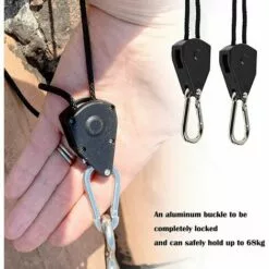 Cordes à Cliquet Avec Crochets Cliquet De Poulie à Corde Cordes à Cliquet Réglable Cliquet Corde Robuste Sangle à Cliquet Corde，Irisfr(2pcs) -Treuil, cric, palan et accessoires Soldes Boutique 45298575 3