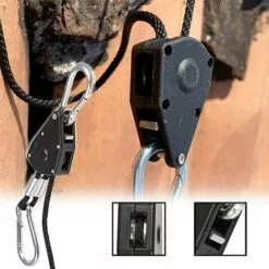 Cordes à Cliquet Avec Crochets Cliquet De Poulie à Corde Cordes à Cliquet Réglable Cliquet Corde Robuste Sangle à Cliquet Corde，Irisfr(2pcs) -Treuil, cric, palan et accessoires Soldes Boutique 45298575 4