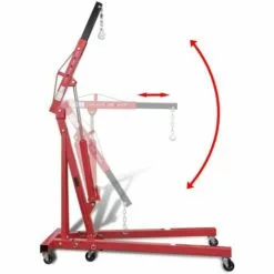 VidaXL Grue Pliable Pour Moteurs 2 Tonnes 88,2 Kg -Treuil, cric, palan et accessoires Soldes Boutique 4641508 5