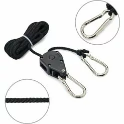 Sangle à Cliquet Corde 1/8 Pouces Rope Ratchet Robuste Réglable,Irisfr (2pcs) 8 Sangle à Cliquet Corde 1/8 Pouces Rope Ratchet Robuste Réglable,Irisfr (2pcs) -Treuil, cric, palan et accessoires Soldes Boutique 46779230 4