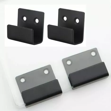 Crochets Robustes Carreaux De Acier Inoxydable Crochets Muraux Support De Dispositif En Métal Support D'angle En U Pour Garage De Salle,Irisfr 2 Crochets Robustes Carreaux De Acier Inoxydable Crochets Muraux Support De Dispositif En Métal Support D'angle En U Pour Garage De Salle,Irisfr – Image 2