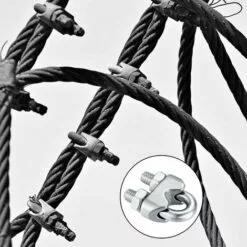 M6 Serre Câbles, Attaches Pour Câbles Métalliques Acier Inoxydable, Clip Boulons En U De Câble, Pour Connecter La Corde à Linge De La Visière,Starlight,16 Pcs 8 M6 Serre Câbles, Attaches Pour Câbles Métalliques Acier Inoxydable, Clip Boulons En U De Câble, Pour Connecter La Corde à Linge De La Visière,Starlight,16 Pcs -Treuil, cric, palan et accessoires Soldes Boutique 48216136 4