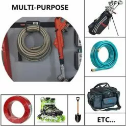 GUAZHUNIFR Support Mural Pour Tuyau D'arrosage, Enrouleur De Tuyau D'arrosage, Crochet De Stockage Pour Tuyau D'arrosage, Pour Jardin, Pelouse, Cour, Fer Forgé, Noir (crochet De Tuyau) Guazhuni -Treuil, cric, palan et accessoires Soldes Boutique 48218184 3