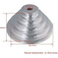 GUAZHUNIFR Guazhuni – Poulie En Aluminium 5 Niveaux - 19 Mm De Diamètre Intérieur, 54 à 150 Mm De Diamètre Extérieur Pour Courroie De Distribution Trapézoïdale Type A -Treuil, cric, palan et accessoires Soldes Boutique 48218200 5