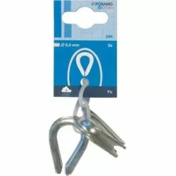 POSAMO Viroles Acier Galva 6mm A 2Stck. (Par 10)