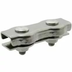 SERRURERIE-BOUTIQUE Serre Câble Plat Double Inox A4 Pour Cable De 6mm 64908 - 64908