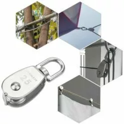 ELLE Poulie Simple En Acier Inoxydable M25 304, Poulie à Poulie Simple 25 MM, Câble De Câble Métallique Lisse à Crochet Pivotant Pour Grue (5 Pièces) 9 ELLE Poulie Simple En Acier Inoxydable M25 304, Poulie à Poulie Simple 25 MM, Câble De Câble Métallique Lisse à Crochet Pivotant Pour Grue (5 Pièces) -Treuil, cric, palan et accessoires Soldes Boutique 49187160 5