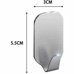 SUPERMARKET Crochets Adhésif Crochet Mural Acier Inoxydable Porte Serviettes Pour Cuisine Salle De Bain 8 Pièces, Superma -Treuil, cric, palan et accessoires Soldes Boutique 49196687 5