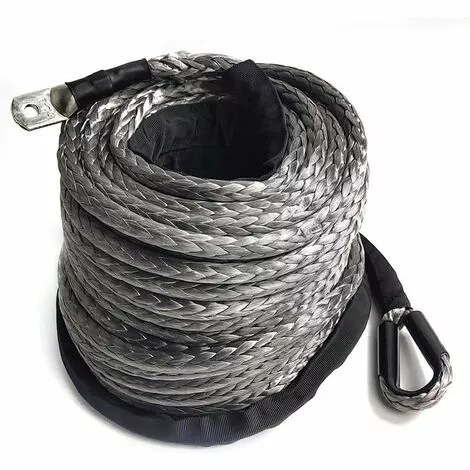 GOJOY Fil De Treuil 10MMx30M, Treuil De Véhicule De Capacité De Charge Du Câble De Ligne Synthétique 23809Lbs 1 GOJOY Fil De Treuil 10MMx30M, Treuil De Véhicule De Capacité De Charge Du Câble De Ligne Synthétique 23809Lbs