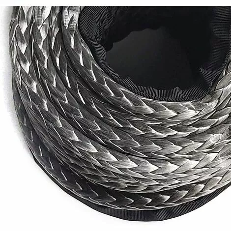 GOJOY Fil De Treuil 10MMx30M, Treuil De Véhicule De Capacité De Charge Du Câble De Ligne Synthétique 23809Lbs 2 GOJOY Fil De Treuil 10MMx30M, Treuil De Véhicule De Capacité De Charge Du Câble De Ligne Synthétique 23809Lbs – Image 2