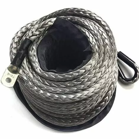 GOJOY Fil De Treuil 10MMx30M, Treuil De Véhicule De Capacité De Charge Du Câble De Ligne Synthétique 23809Lbs 5 GOJOY Fil De Treuil 10MMx30M, Treuil De Véhicule De Capacité De Charge Du Câble De Ligne Synthétique 23809Lbs – Image 5