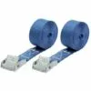 ABTECH Lot De 2 Sangles D'arrimage 250 Kg Boucle Zamak - 2,5m X 25mm
