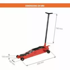 APPAREIL DE LEVAGE - MATISERE Cric Rouleur Professionnel - Capacité 2000kg / Élévation 145 à 500mm - CH2T -Treuil, cric, palan et accessoires Soldes Boutique 50824365 2