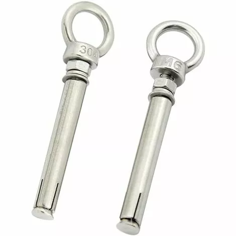 ALMI Vis M6x80mm De Boulon à œil à Expansion Avec Anneau De Levage En Acier Inoxydable 5 Pack 5 ALMI Vis M6x80mm De Boulon à œil à Expansion Avec Anneau De Levage En Acier Inoxydable 5 Pack – Image 5