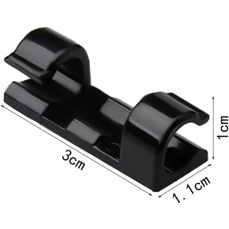 Clips Câbles Adhésives, Yuanzi Clips Attache Câbles Autocollant Pour Rangement Supprot Fils Electriques Pour TV/Chargeur/Voiture/Bureau 20 Pcs, Fontainebleau 2 Clips Câbles Adhésives, Yuanzi Clips Attache Câbles Autocollant Pour Rangement Supprot Fils Electriques Pour TV/Chargeur/Voiture/Bureau 20 Pcs, Fontainebleau – Image 2
