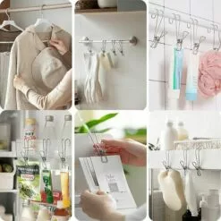 Crochets à Linge à Vêtements Pinces à Linge En Métal Avec Crochets Pinces à Sac De Nourriture Pinces à Cartes De Noël Chaussette Sous-vêtements Pince à Crochets En Acier Inoxydable，Starlight，20 Pinces -Treuil, cric, palan et accessoires Soldes Boutique 51215547 5