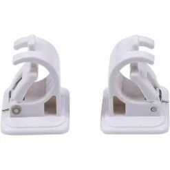 ELLE Crochet Auto Adhesif Rideau,4 Pièces Support Tringle Rideaux Sans Percage,Crochets Muraux Auto-Adhésifs,Tringle à Serviette,Support Mural,Fixations Sans Perçage Tige Support Pour Rideau Canne,Cuisine -Treuil, cric, palan et accessoires Soldes Boutique 51276981 5