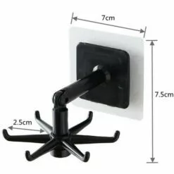 MALLOMNE Gadgets De Cuisine Accessoires De Support Crochet De Bain Fix�� Au Mur Rotation �� 360 �� -Treuil, cric, palan et accessoires Soldes Boutique 51321998 4