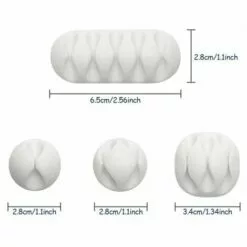 ZHUOXUAN Système De Gestion Des Cordons De Clips De Câble Blancs Polyvalents, Pour Organiser Les Cordons De Câbles à La Maison Et Au Bureau, Supports De Cordon Auto-adhésifs Organisateur De Câbles De Bureau -Treuil, cric, palan et accessoires Soldes Boutique 51459817 5