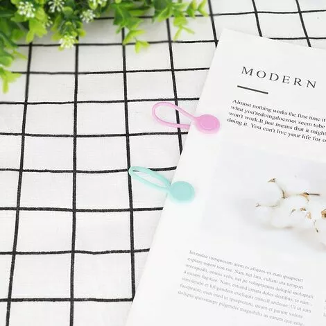 ALMI Clips De Câble Magnétique Réutilisables Silicone Attaches De Câble Réglables Câble Organisateur Idéaux Pour La Gestion Des Câbles Casque Câbles USB Des Signets Des Clés Lot De 8 3 ALMI Clips De Câble Magnétique Réutilisables Silicone Attaches De Câble Réglables Câble Organisateur Idéaux Pour La Gestion Des Câbles Casque Câbles USB Des Signets Des Clés Lot De 8 – Image 3