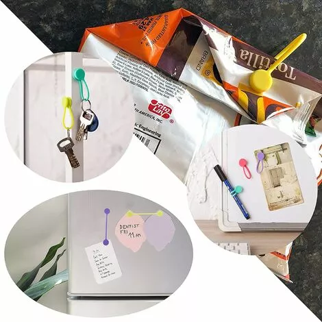 ALMI Clips De Câble Magnétique Réutilisables Silicone Attaches De Câble Réglables Câble Organisateur Idéaux Pour La Gestion Des Câbles Casque Câbles USB Des Signets Des Clés Lot De 8 4 ALMI Clips De Câble Magnétique Réutilisables Silicone Attaches De Câble Réglables Câble Organisateur Idéaux Pour La Gestion Des Câbles Casque Câbles USB Des Signets Des Clés Lot De 8 – Image 4