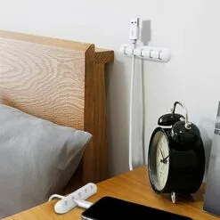 ALMI Clips Câble Organisateur Bureau. Lot De 3 Support De Câble. Organisateur De Cordon. Gestion Des Cables. Câble Rangement Pour USB Câbles De Chargeur/Souris/Écouteur/PC -Treuil, cric, palan et accessoires Soldes Boutique 52065628 5