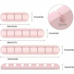 ALMI Clips Câble Organisateur Bureau. Lot De 3 Support De Câble. Organisateur De Cordon. Gestion Des Cables. Câble Rangement Pour USB Câbles De Chargeur/Souris/Écouteur/PC -Treuil, cric, palan et accessoires Soldes Boutique 52065639 3