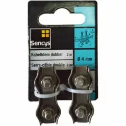 Serre-câble Sencys Acier Inoxydable Double 4mm