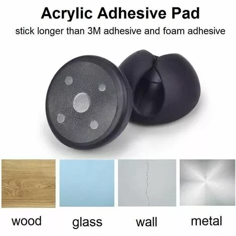 READCLY 12 Pack Clips De Câble Durable, Rangements De Câbles Et Serre-câbles, Organiseur Et Gestion De Bureau Pour TV PC Ordinateur Portable Maison Etc, Noir 2 READCLY 12 Pack Clips De Câble Durable, Rangements De Câbles Et Serre-câbles, Organiseur Et Gestion De Bureau Pour TV PC Ordinateur Portable Maison Etc, Noir – Image 2