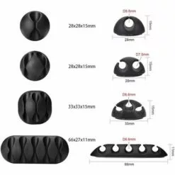 READCLY 12 Pack Clips De Câble Durable, Rangements De Câbles Et Serre-câbles, Organiseur Et Gestion De Bureau Pour TV PC Ordinateur Portable Maison Etc, Noir 8 READCLY 12 Pack Clips De Câble Durable, Rangements De Câbles Et Serre-câbles, Organiseur Et Gestion De Bureau Pour TV PC Ordinateur Portable Maison Etc, Noir -Treuil, cric, palan et accessoires Soldes Boutique 52506612 4