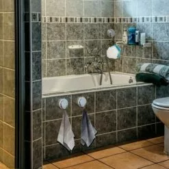 Crochet à Ventouse Sous Vide,Ventouse Crochet Pour Salle De Bains Toilettes Cuisine, Crochet Mural D'aspiration Crochet Serviette Puissante Crochet De Douche Inoxydable (4) GrooFoo -Treuil, cric, palan et accessoires Soldes Boutique 52660699 4