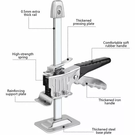 TINOR Lève-Plaques Manuel Outil De Levage Pour Bras 2 Pcs Outil De Serrage De Précision Du Bras Cric Multifonction Pour Portes Fenêtres Armoires Placards 3 TINOR Lève-Plaques Manuel Outil De Levage Pour Bras 2 Pcs Outil De Serrage De Précision Du Bras Cric Multifonction Pour Portes Fenêtres Armoires Placards – Image 3